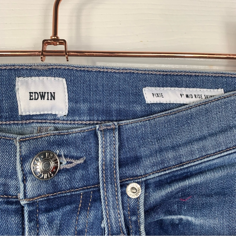 Edwin Womens Size 26 Pixie Mid Rise Skinny Jeans - Picture 3 of 6